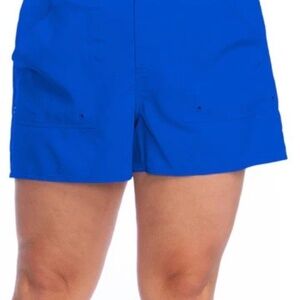 MAXINE Solid Woven Boardshort Swim Bottom -COBALT BLUE - Size 16 - NWT